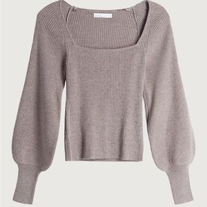 OAK + FORT Square Neck Sweater